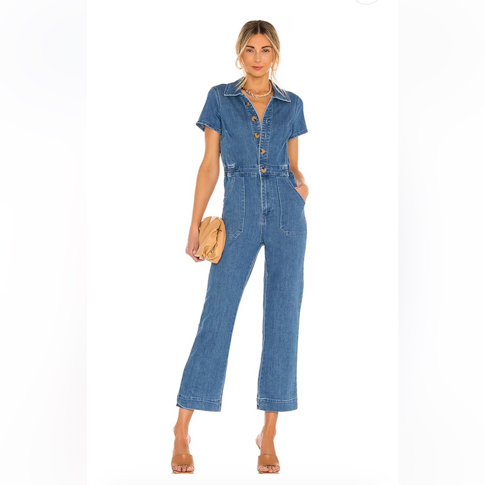 Show Me Your Mumu Emery Jumpsuit in French Blue size Medium